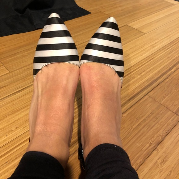 Sam Edelman black and white slingback - Picture 2 of 6